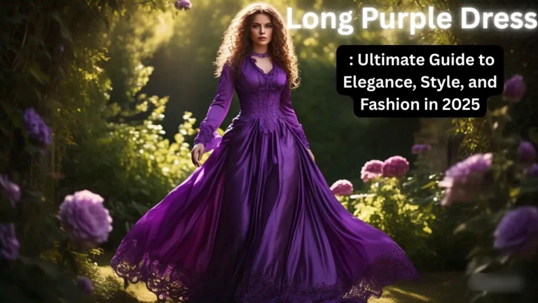 long purple dress