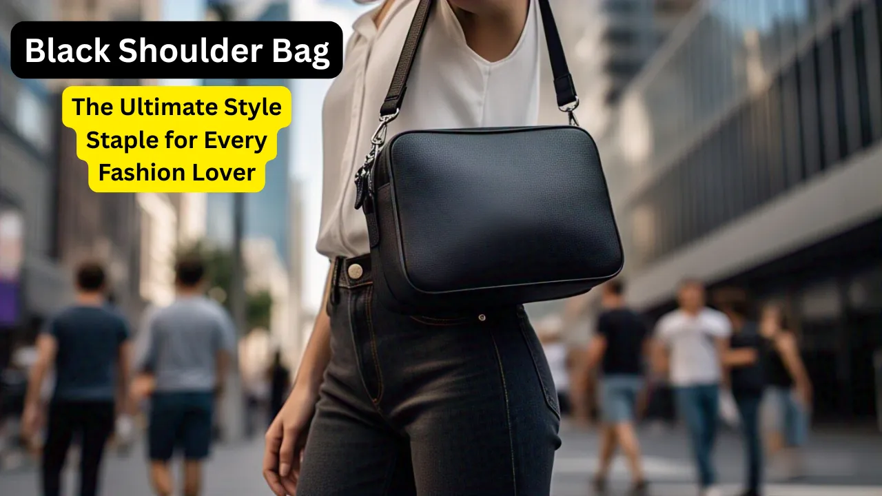 black shoulder bag