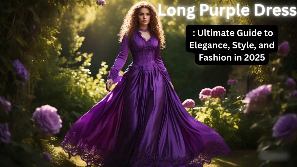 long purple dress