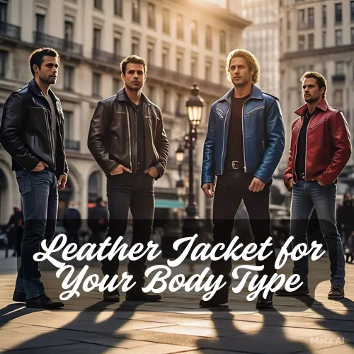 4 man showing their Leather Jackets
