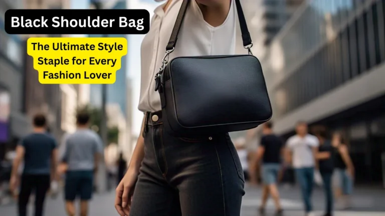 black shoulder bag