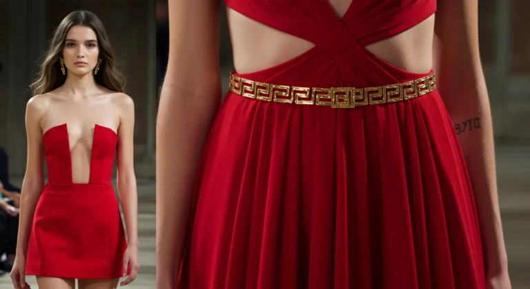 versace red dress