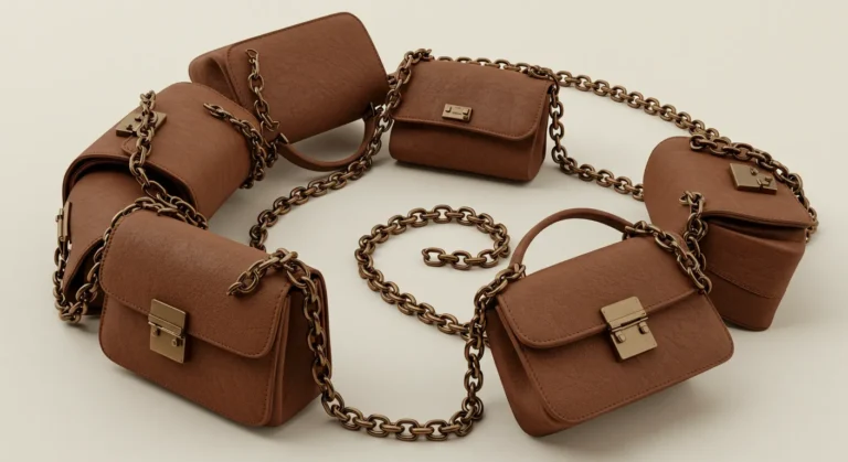 chained handbags