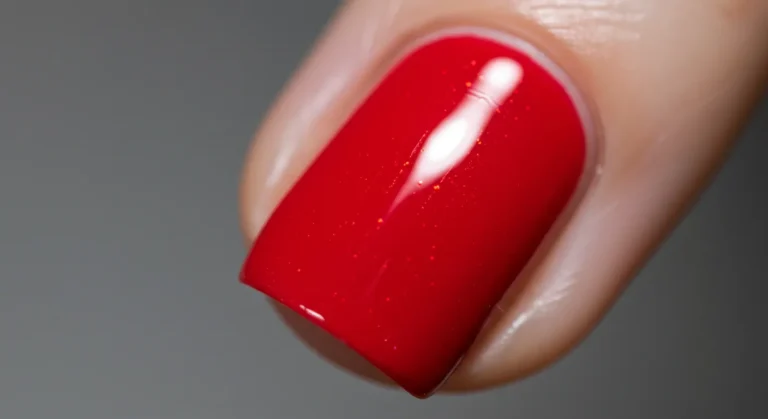 red nail polish